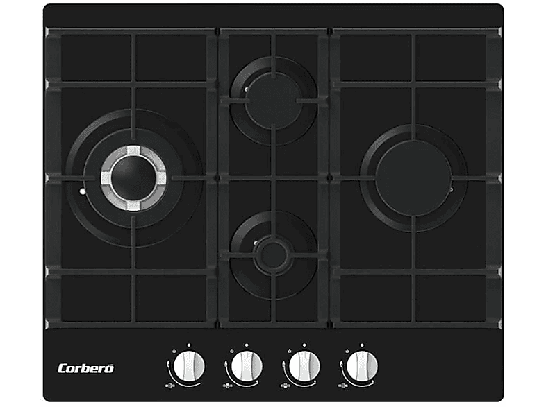 CORBERÓ CPCGM4F4121N — Placa de gas, 97 cm, Negro, 4 zonas — foto 1