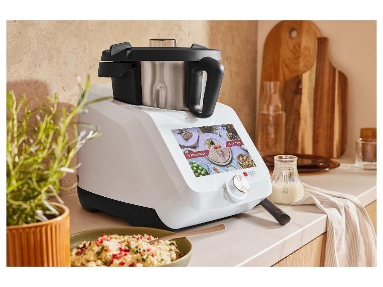 SILVERCREST Monsieur Cuisine Smart — Robot de cocina, Pantalla táctil 8", 3 l, Wi-Fi