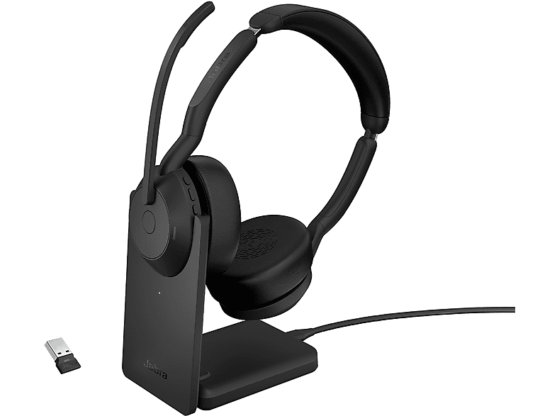 JABRA — Auriculares de oficina, Circumaurales, Bluetooth, Black, 25599-989-989 JABRA