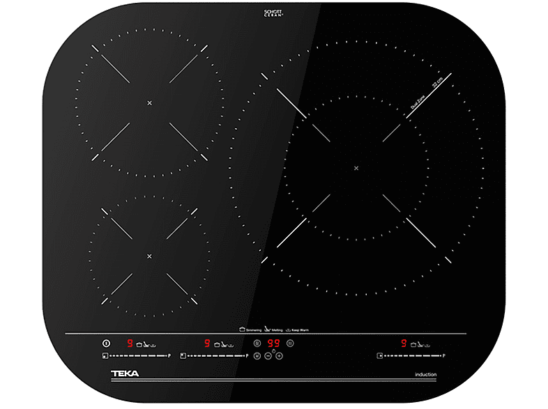 TEKA IKC 63320 MSP 3F — Placa de inducción, 590 mm, Negro, 3 zonas