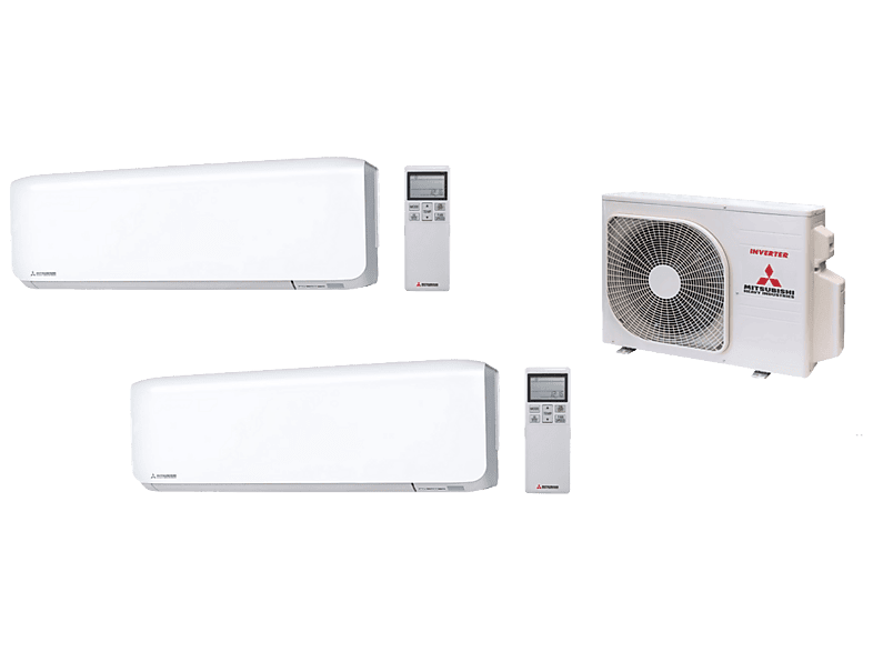 MITSUBISHI HI SET 40ZS07WF WIFI (SRK20WF+SRK35WF) — Aire acondicionado Split 2 x 1, Blanco, 3440 fg/h — foto 1