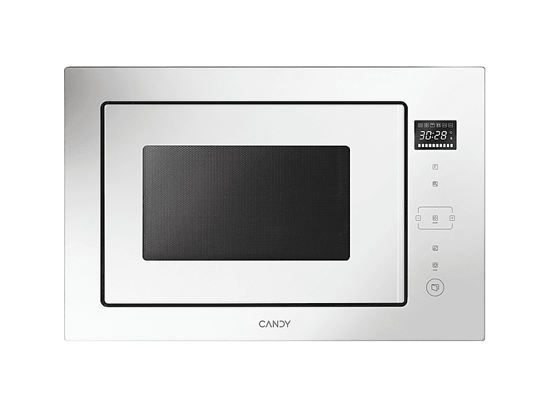 CANDY CA38MWN7NW — Microondas con grill integrable, 1100 W, Blanco, 8 potencia, 28 l