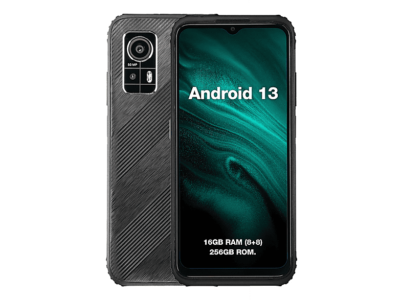 AGM H6 — Smartphone, Negro, 256 GB, 8 GB RAM, 90 Hz