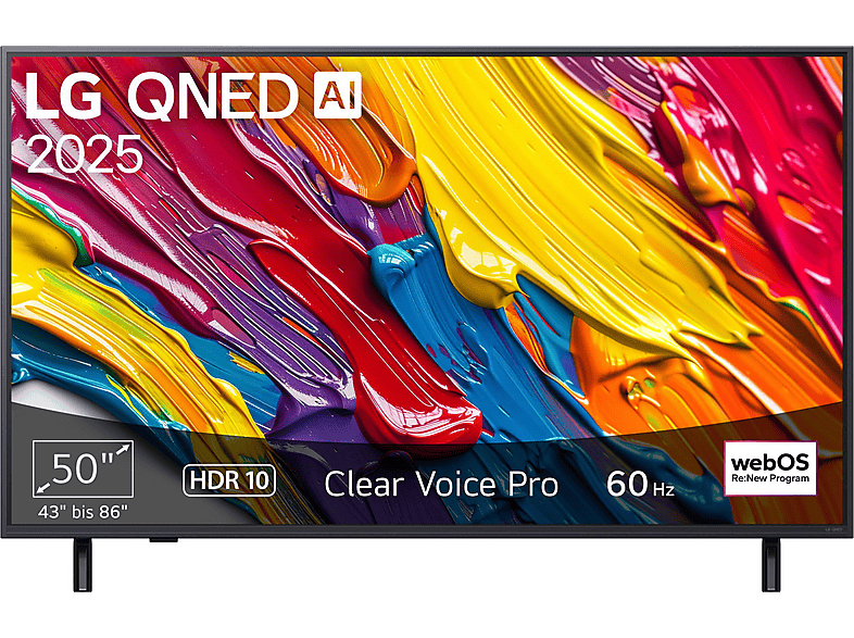 LG 50QNED82A6B.AEU — TV QNED 50", UHD 4K, Procesador Inteligente α7 AI Processor 4K Gen8, Smart TV, DVB-T2 (H.265)