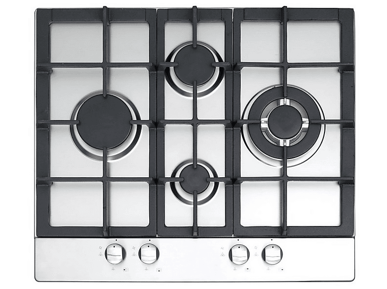 CATA 08066002 LGD 631 — Placa de gas, 580 mm, 4 zonas, Acero inoxidable — foto 1