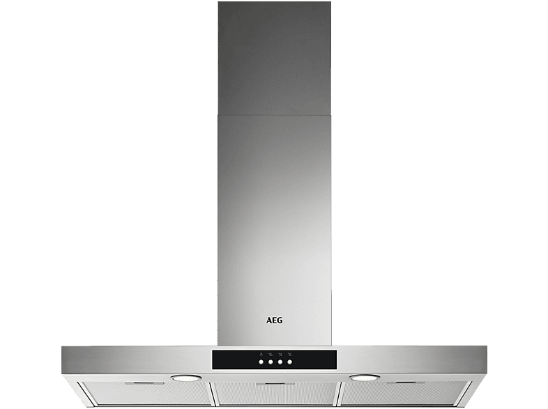 AEG DBB3951M — Campana decorativa, 3 velocidades, 600 m³/h, 71 cm, Inox