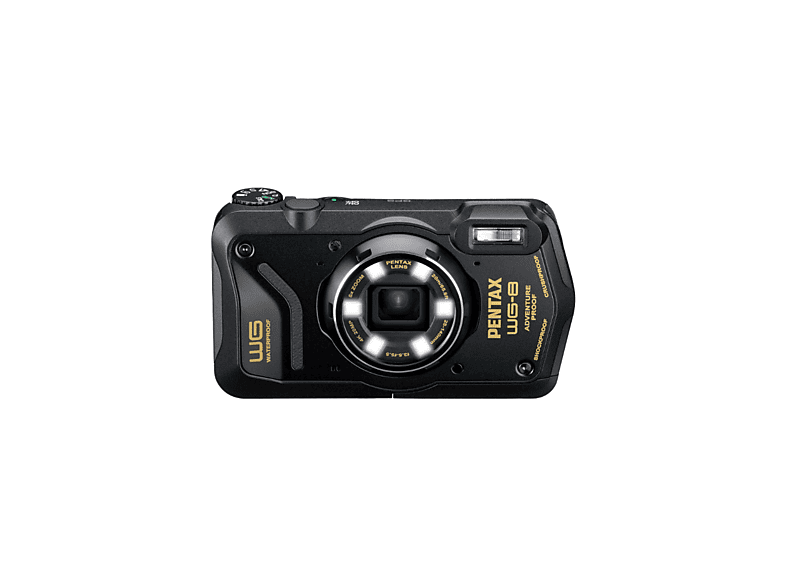 PENTAX PENTAX Compact Waterproof WG-8 Negro — Cámara digital, Black, 20 megapixel, (3840, 2160)