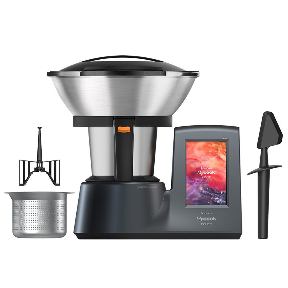 TAURUS Mycook Touch — Robot de cocina por inducción, Pantalla táctil, Wi-Fi, 10 velocidades