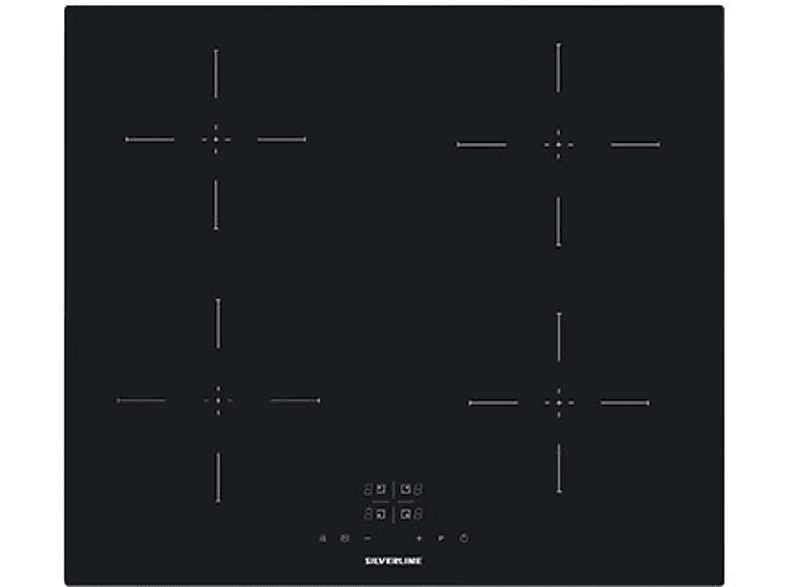 SILVERLINE IH5445B01 — Placa de inducción, 60 cm, Negro, 4 zone(s) zonas — foto 1